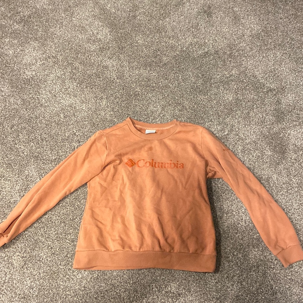 Orange Columbia crewneck
